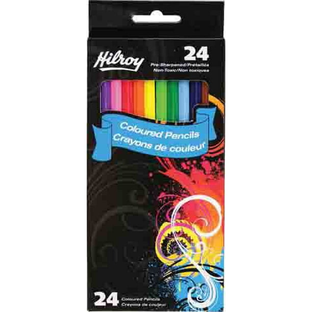 24 crayons de couleur Hilroy