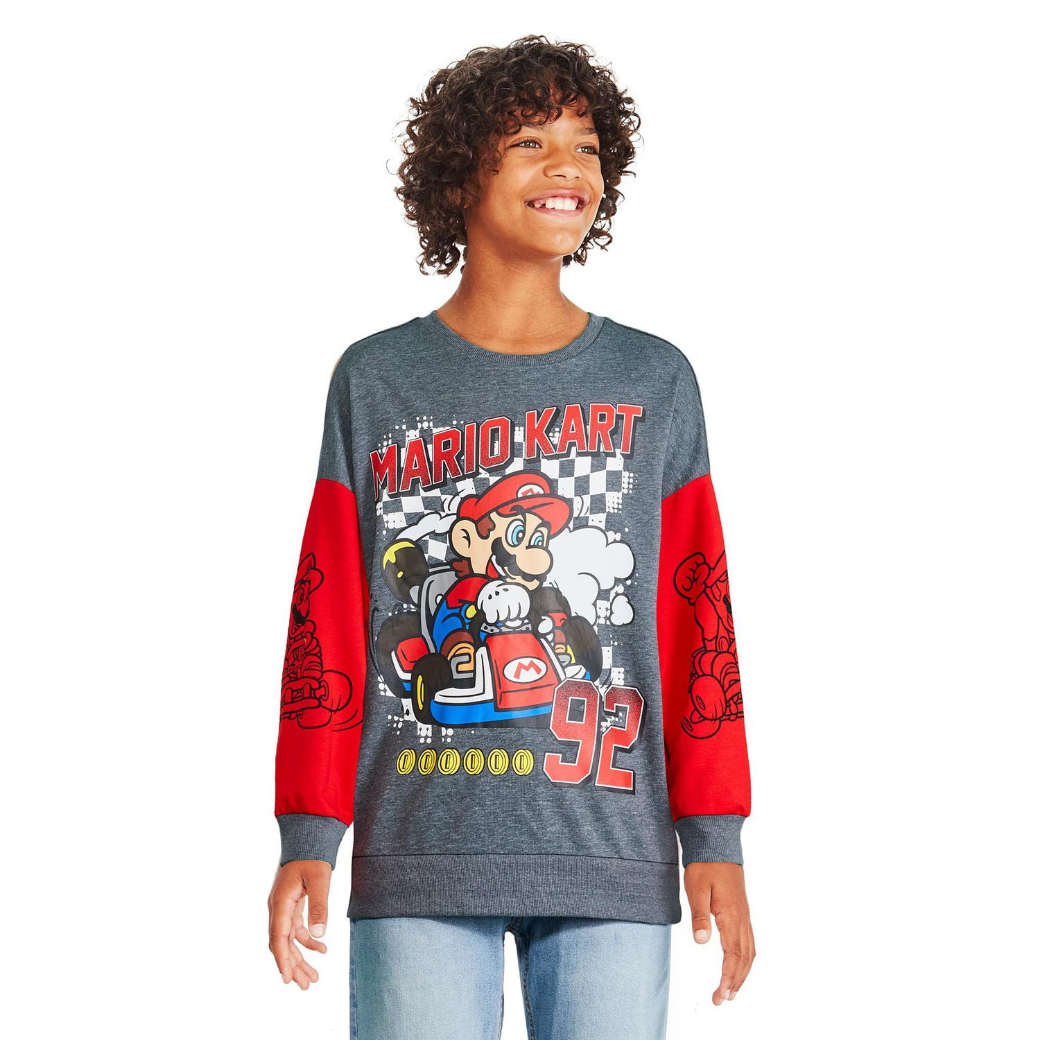 Coton ouaté Mario Kart Nintendo pour garçons Tailles TP–TG