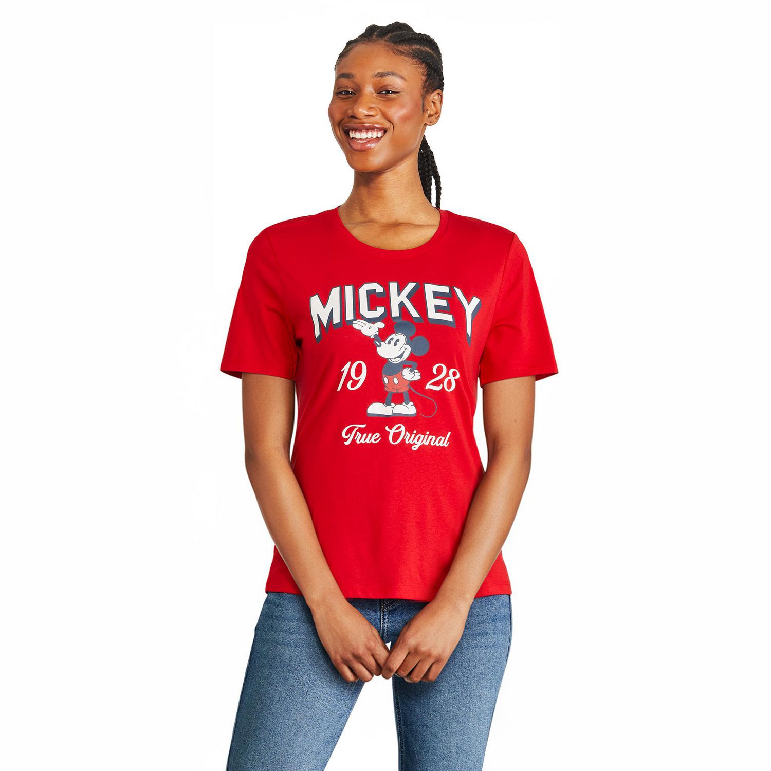 T-shirt à manches courtes Mickey Mouse Disney pour femmes