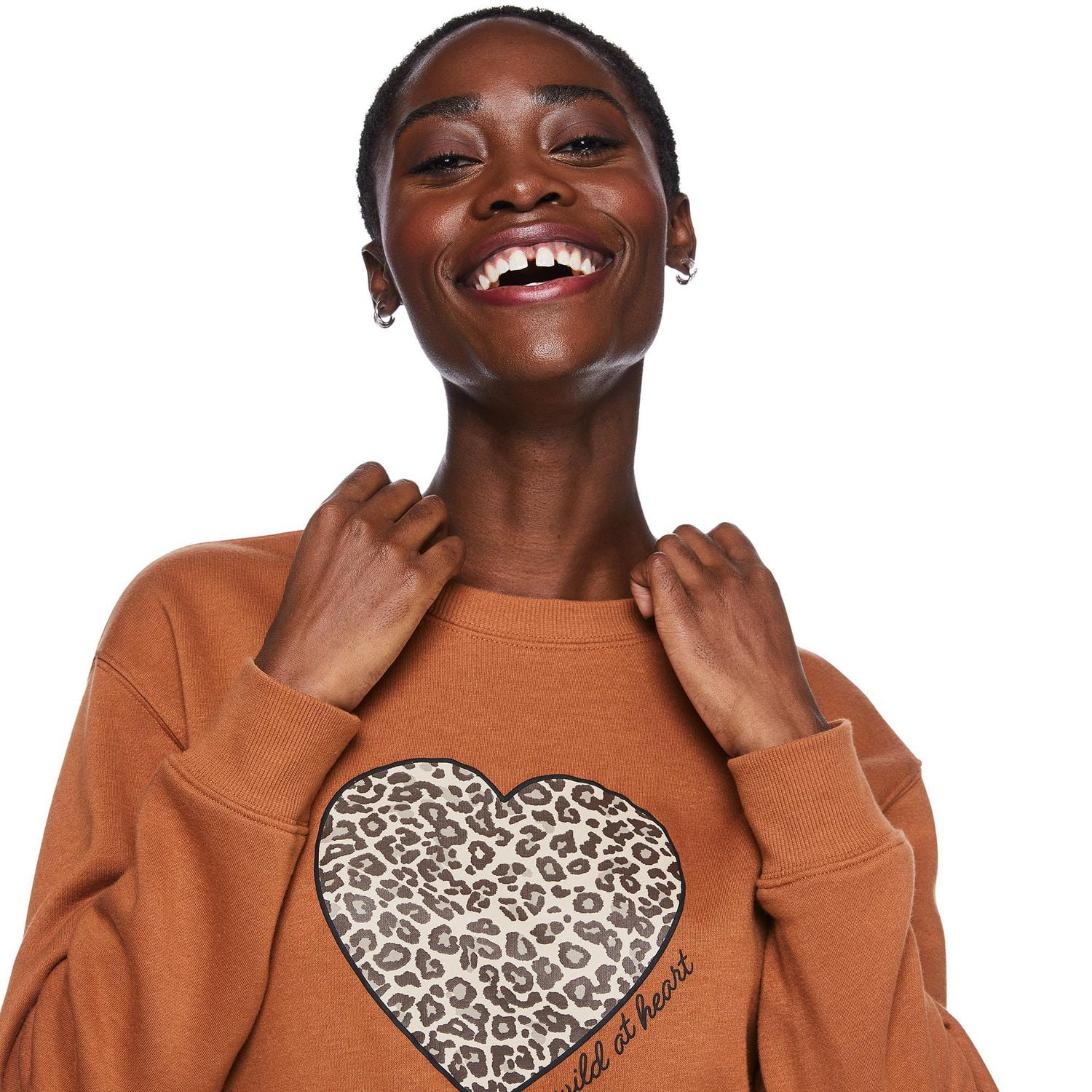 Chandail à encolure ras du cou George pour femmes Tailles TP–TTG