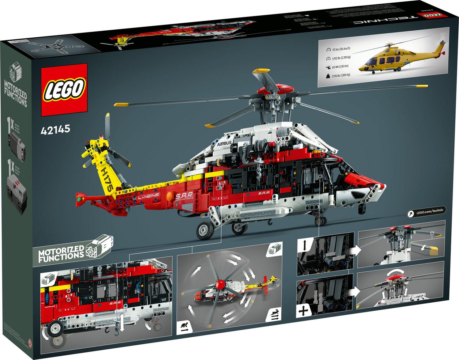 LEGO Technic Airbus H175 Rescue Helicopter 42145, Educational
