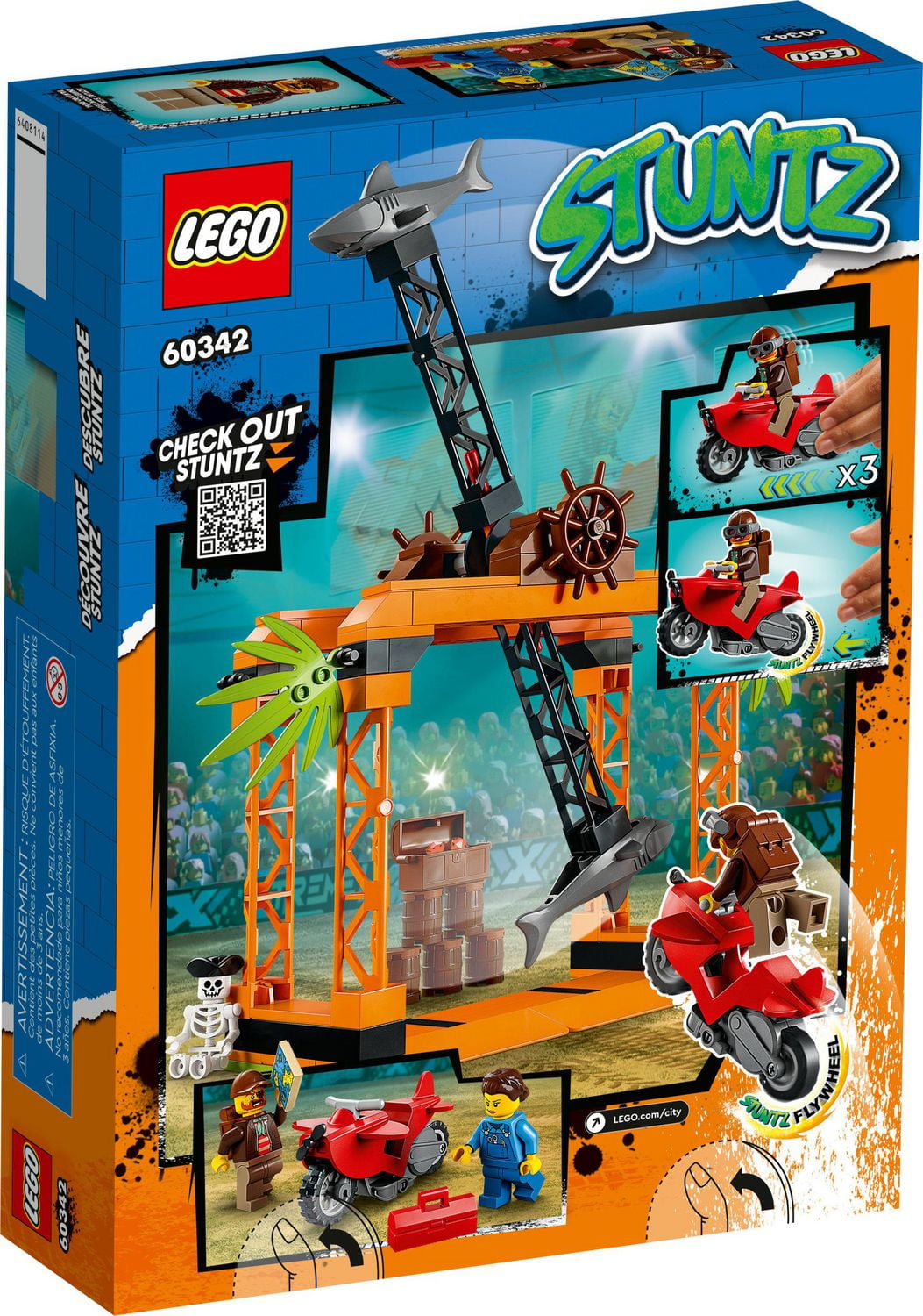 LEGO City Stuntz The Shark Attack Stunt Challenge 60342 Toy 