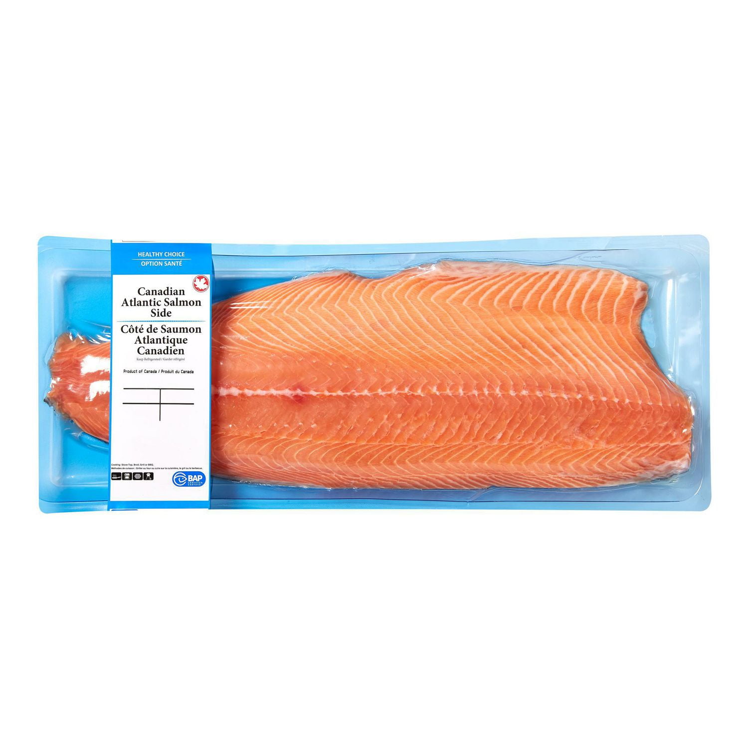 Canadian Atlantic Salmon Side, 1 side, 0.85 - 1.35 KG