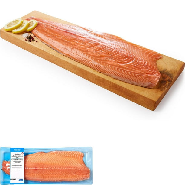 Côté de saumon atlantique canadien, 1 côté, 0,85 - 1,35 kg