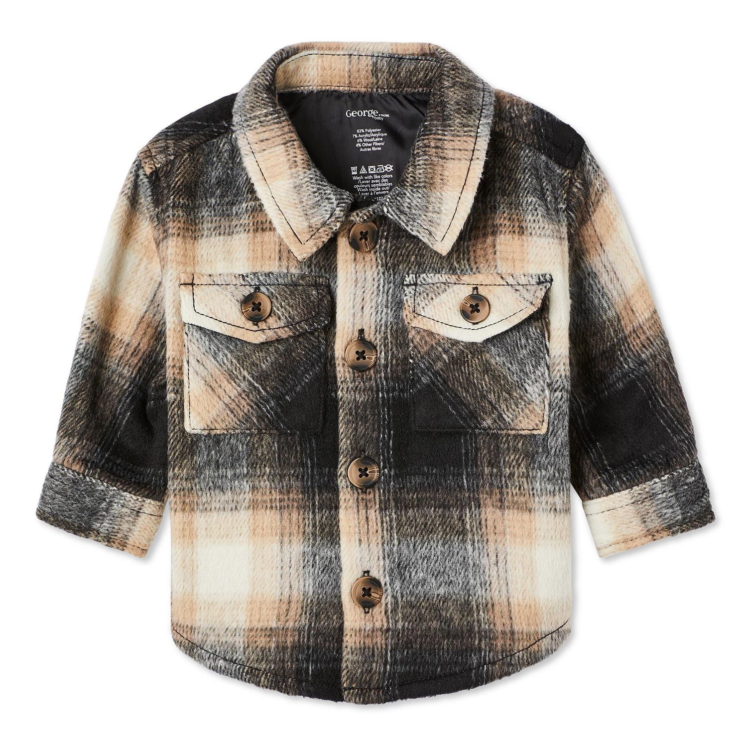 George Baby Boys' Plaid Shacket