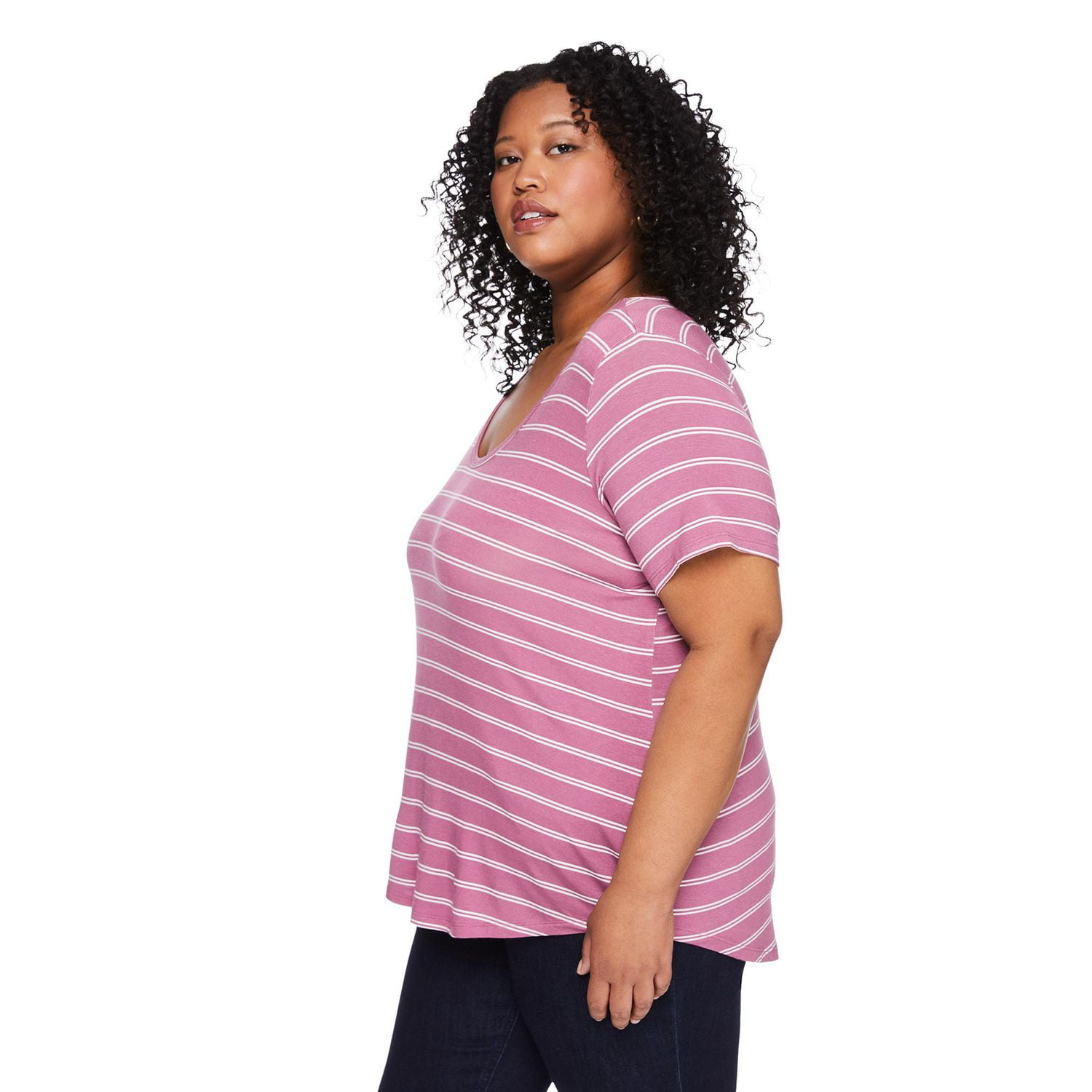 George Women's Plus Scoop Neckline Tee, Sizes 1X-4X