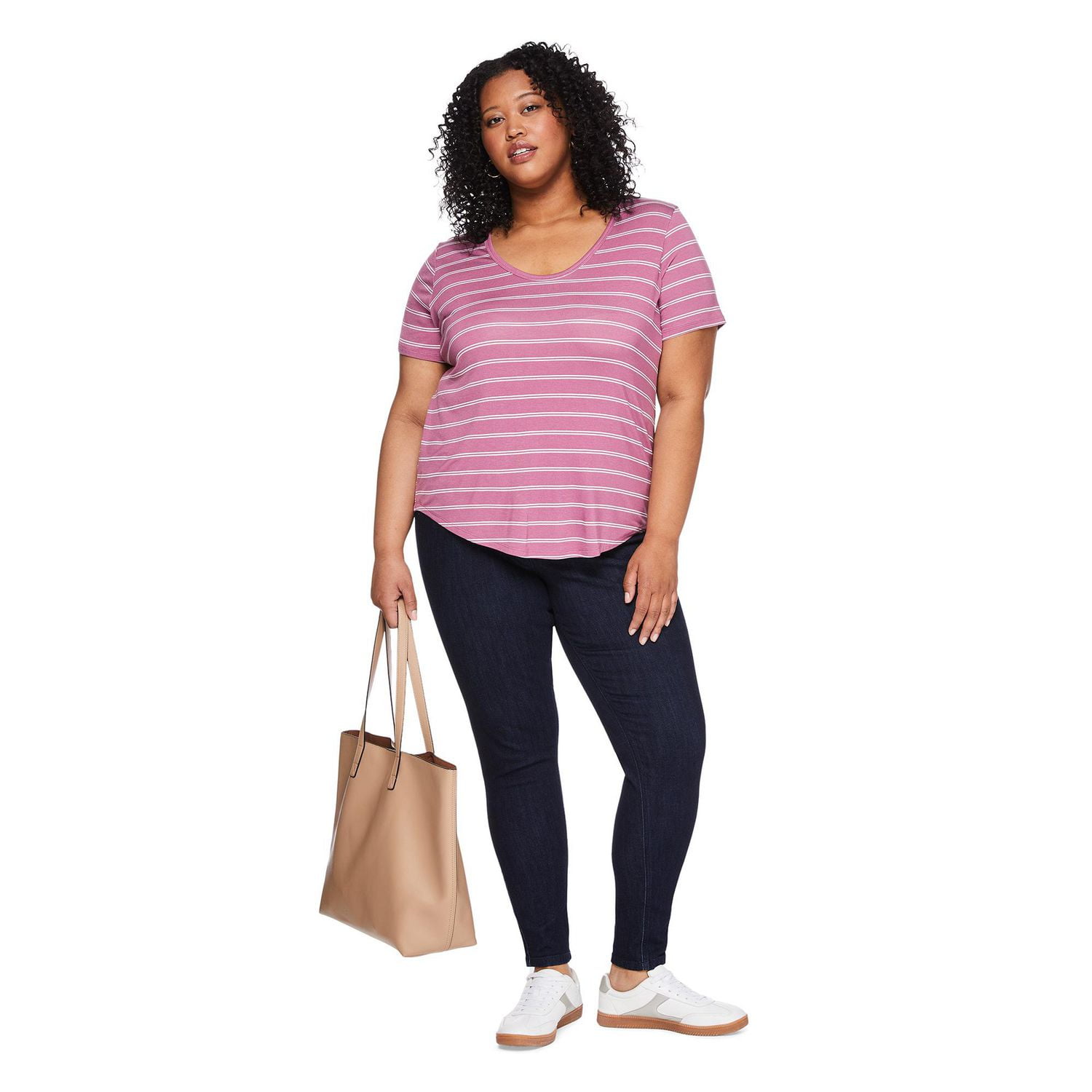 George Women's Plus Scoop Neckline Tee, Sizes 1X-4X