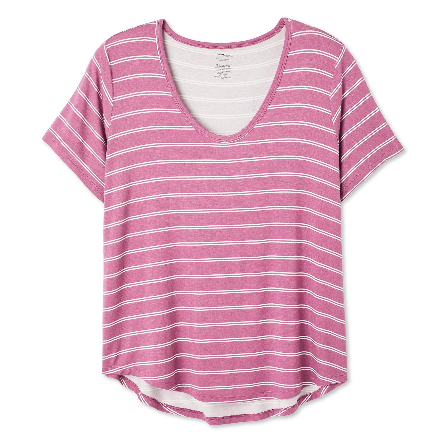 George Women's Plus Scoop Neckline Tee, Sizes 1X-4X