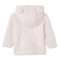 thumbnail image 2 of George Baby Girls' Plush Zip-Up Hoodie, 2 of 2