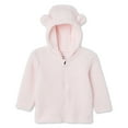thumbnail image 1 of George Baby Girls' Plush Zip-Up Hoodie, 1 of 2
