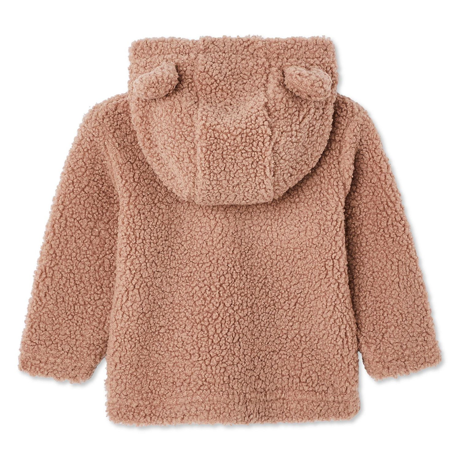 Haut à capuchon zippé en peluche George pour bébés filles