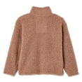 thumbnail image 2 of George Toddler Girls' Plush Zip-Up Jacket, 2 of 2