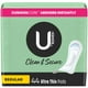Serviettes ultraminces U by Kotex Clean & Secure, absorption régulière, Sans parfum 44 Unités – image 1 sur 9