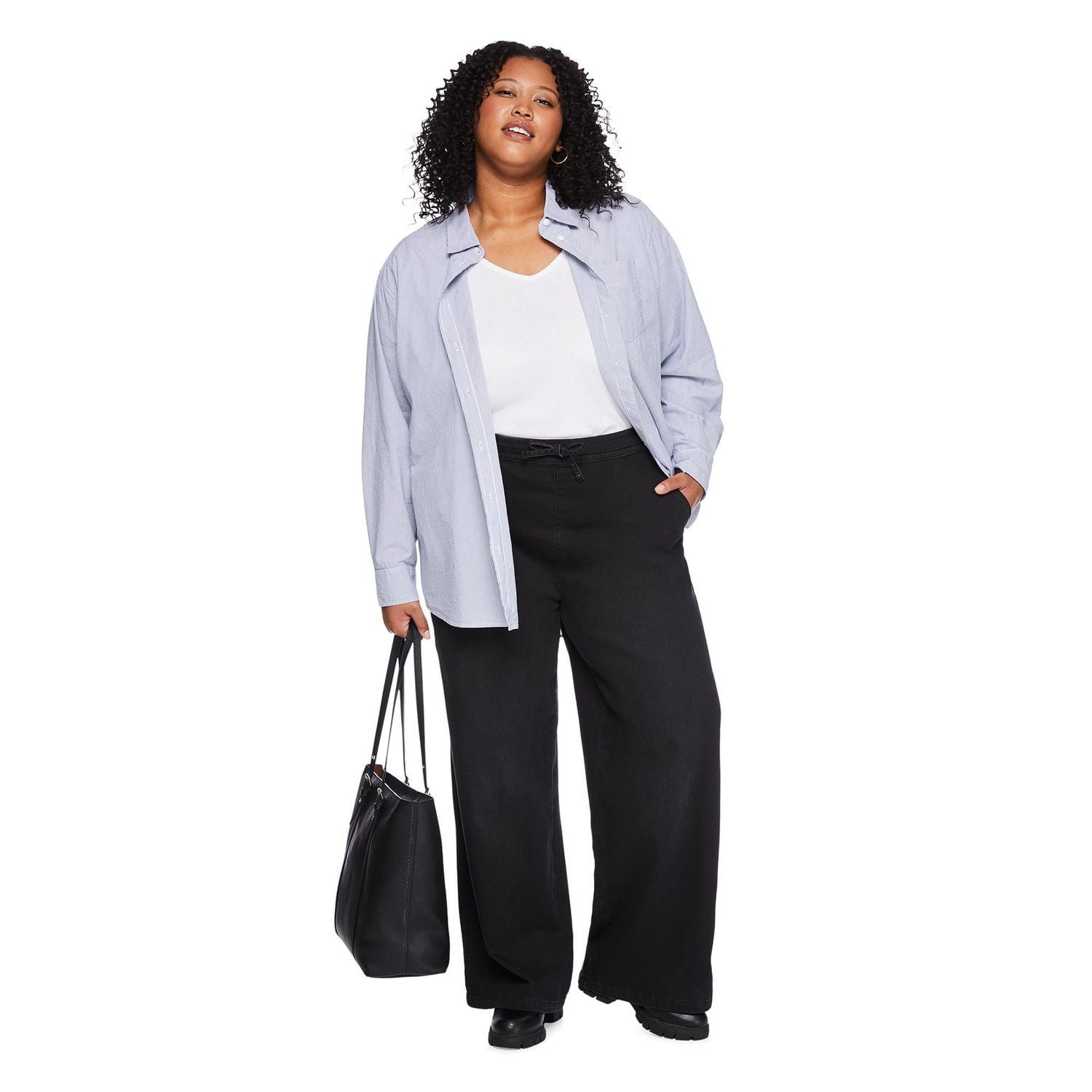 Pantalon à jambe large George Plus pour femmes Tailles 1X-4X