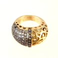 thumbnail image 1 of Bague en filigrane avec pierres serties en style pave, 1 of 2