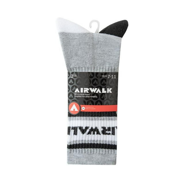 Airwalk Mens 3pk Crew Socks