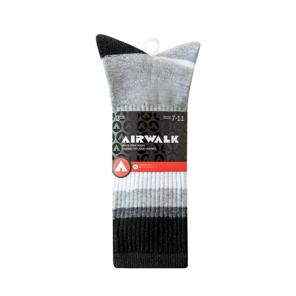 Airwalk 3 Paires chaussette regulière - Homme Taille de chaussure 7-11