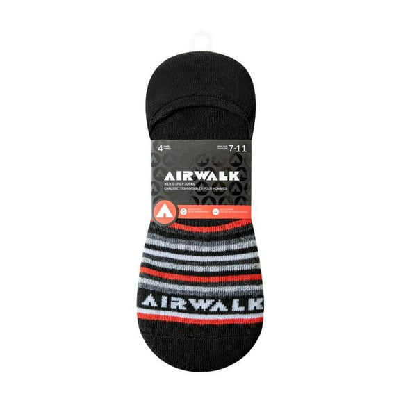 Airwalk 4 paires Invisible - Homme Taille de chaussure 7-11