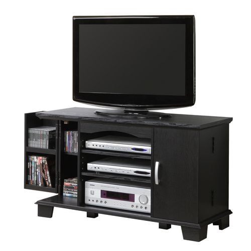 Black Wood TV Stand with Storage Walmart.ca