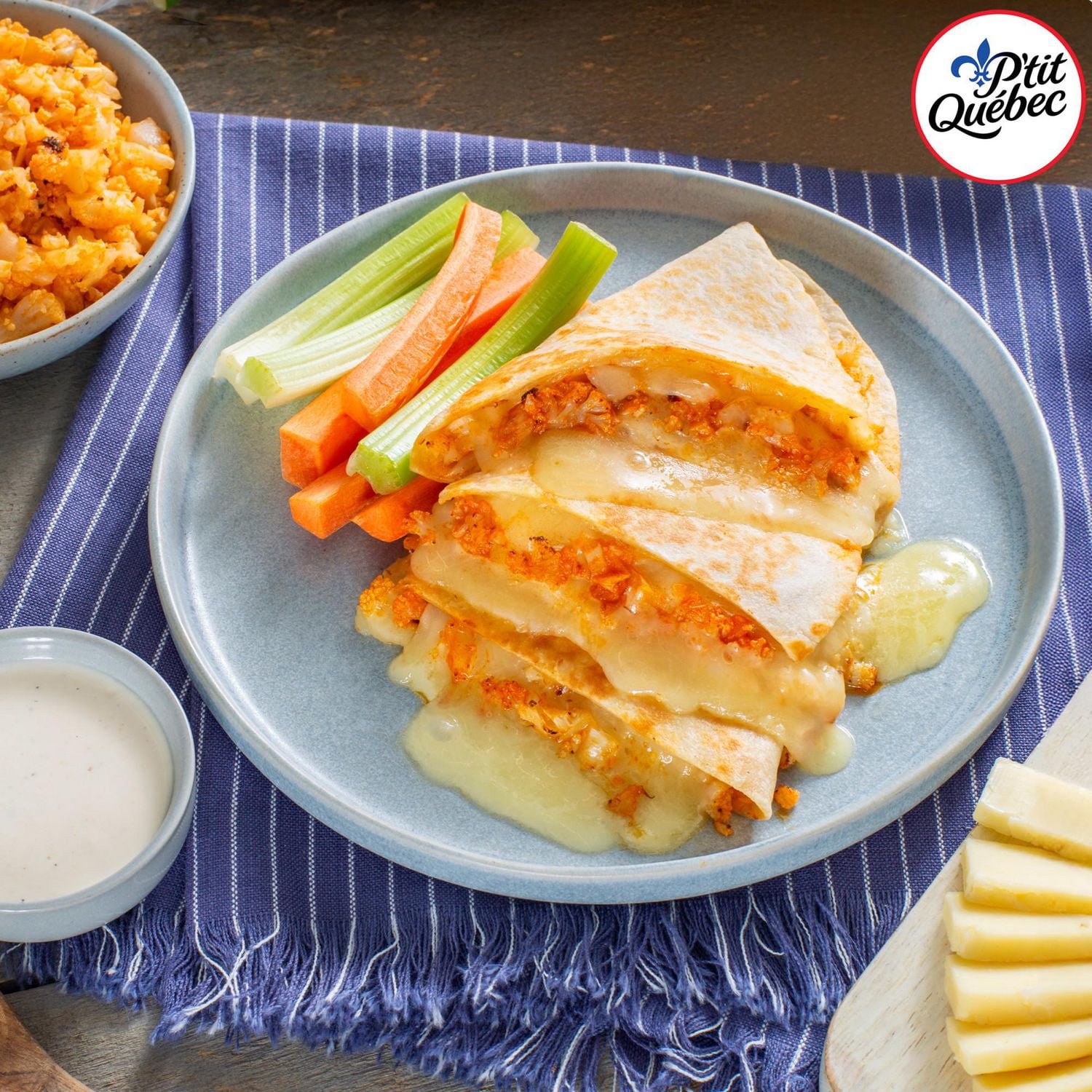 P'tit Quebec Cheddar White Medium Cheese Bar, 400g