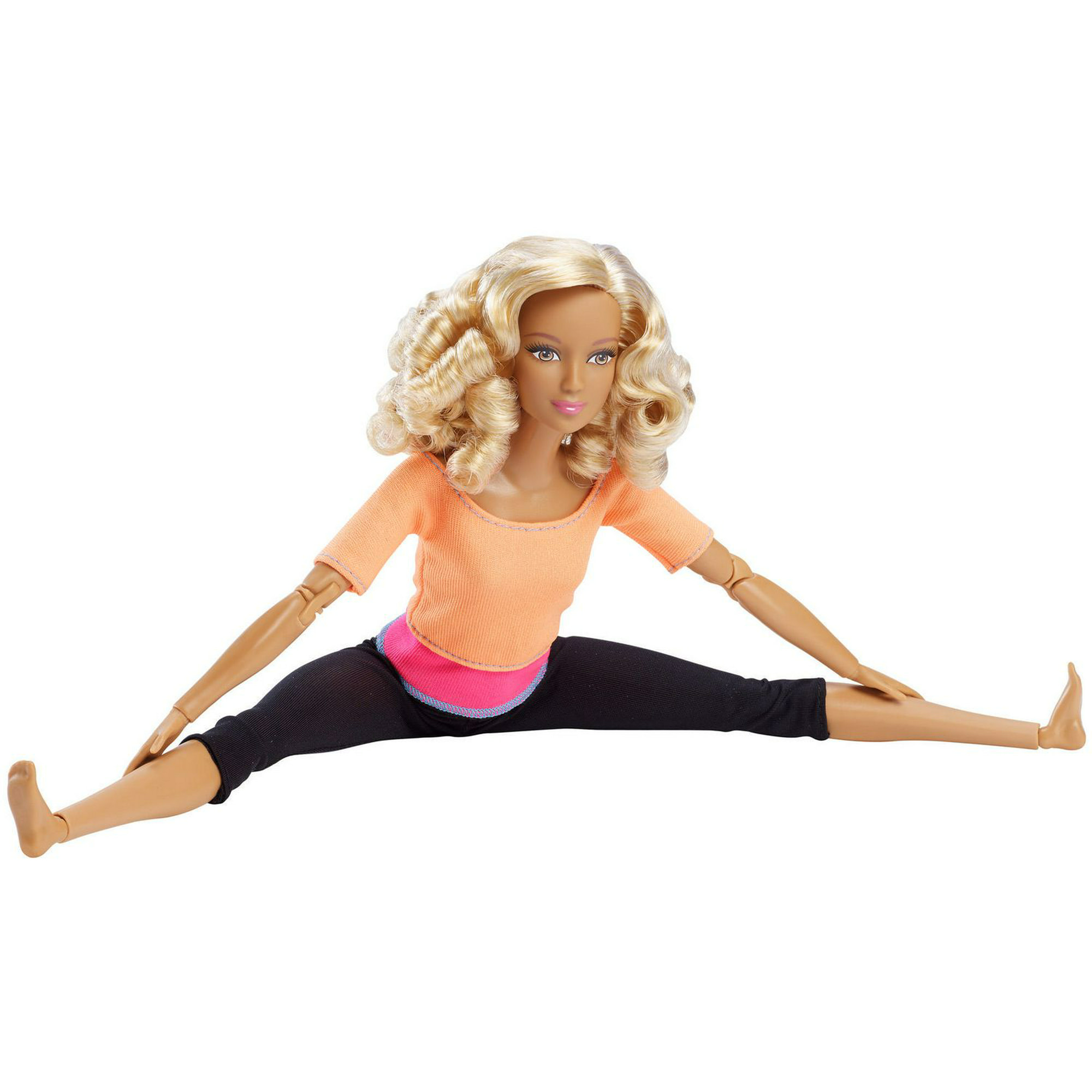 Made to Move Barbie Articulated Yoga Doll Blond Mattel with Dress