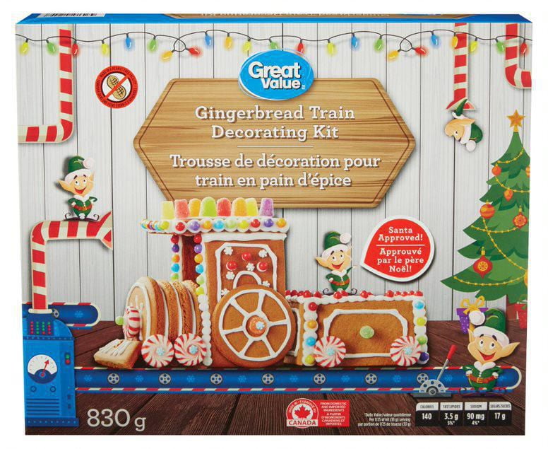 Great Value Gingerbread Train Decorating Kit Walmart Canada