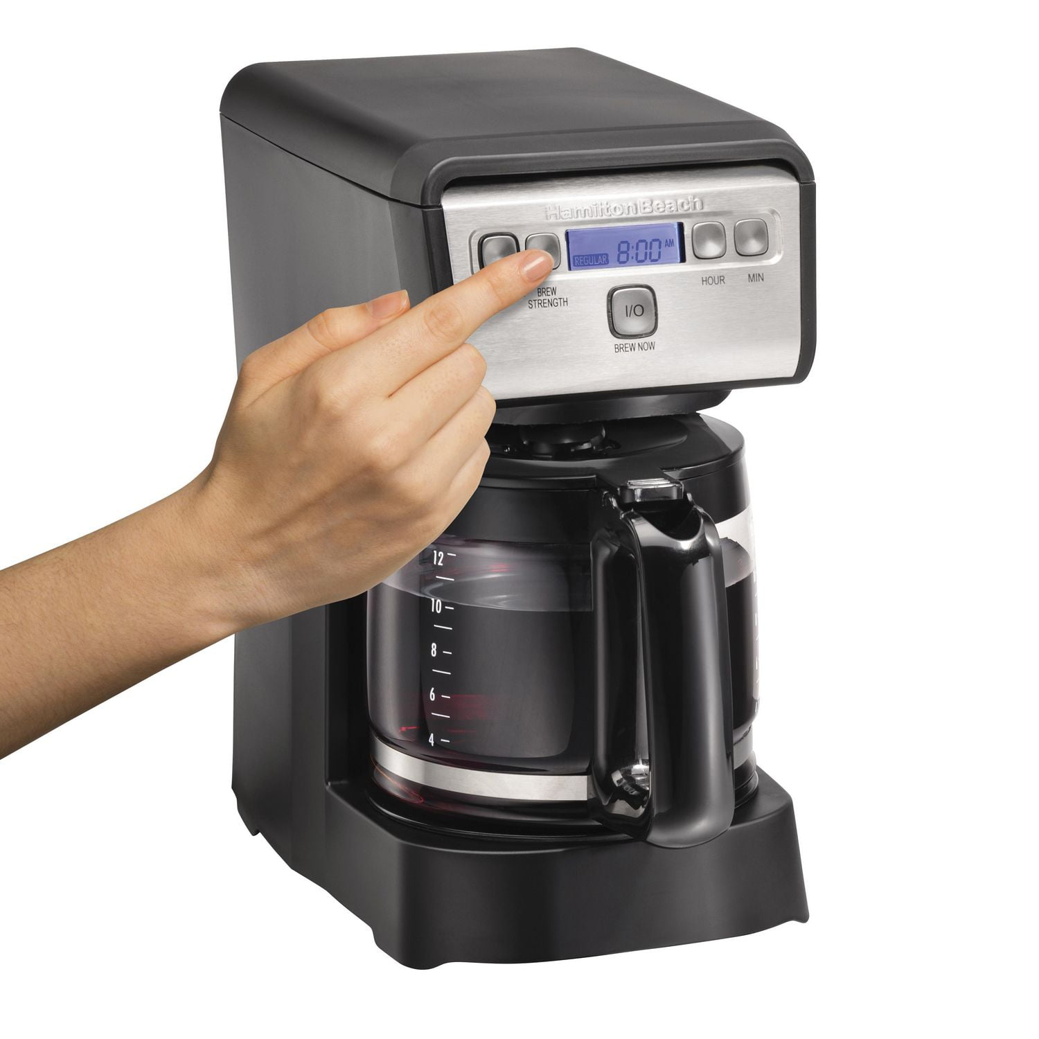 Hamilton beach 12 cup trucount programmable outlet coffee maker with built in scale