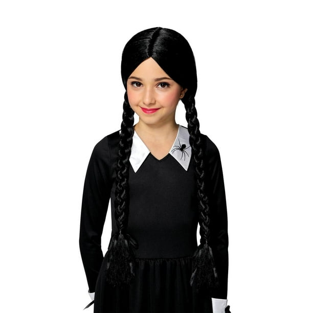 WAY TO CELEBRATE WEDNESDAY GIRL WIG, WEDNESDAY GIRL WIG FOR KIDS