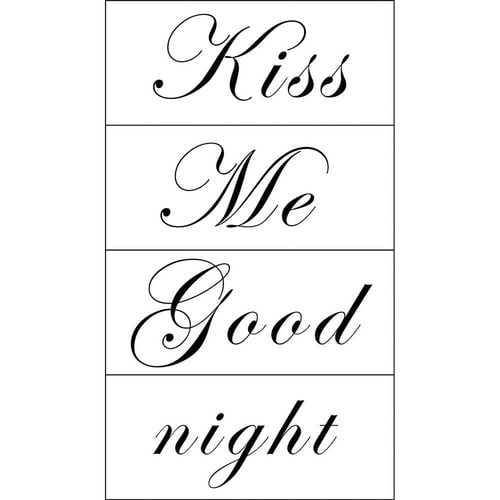 Appliqués snap ''kiss me good night''