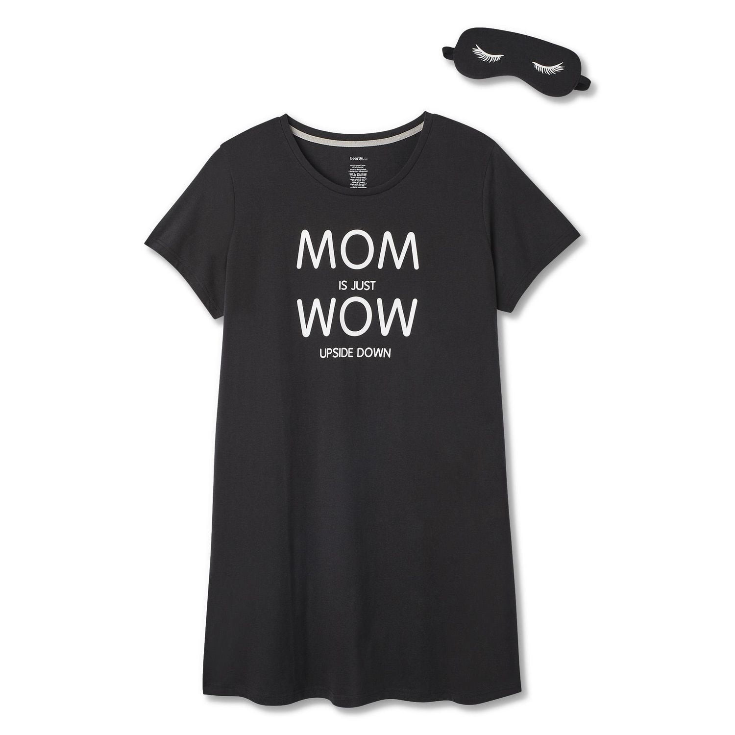 George Plus Women's Nightshirt with Eye Mask
