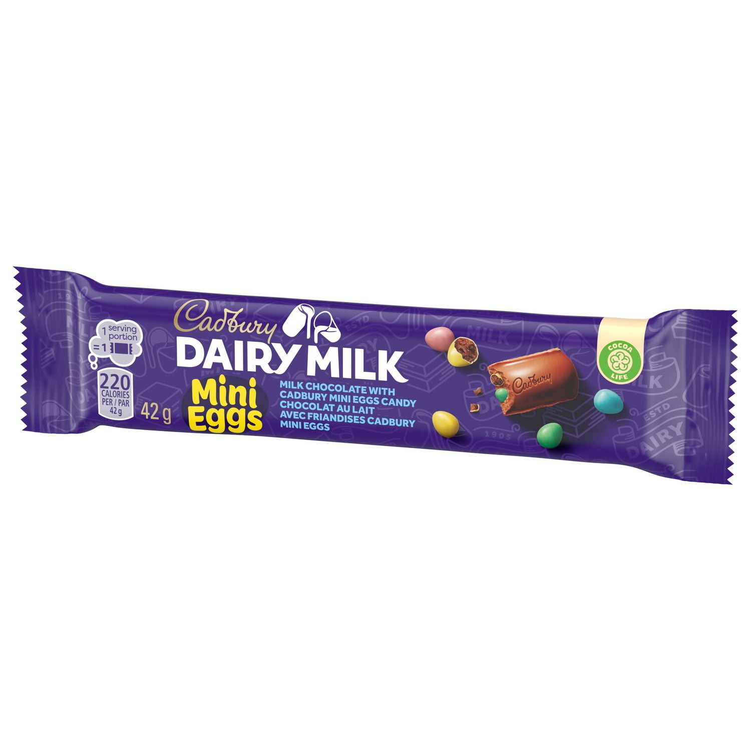 Cadbury Dairy Milk, Milk Chocolate with Cadbury Mini Eggs Candy, The Classic Creamy Taste, Crunchy Candy Shell, Chocolate Bars