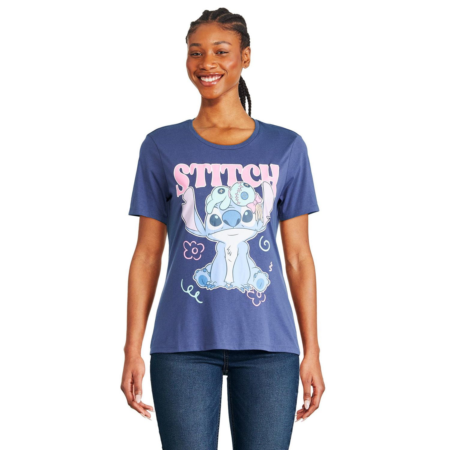 Disney Women's Stitch Short Sleeve Tee, Sizes XS-XL