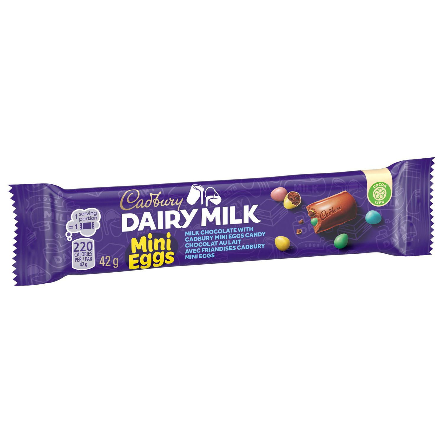 Cadbury Dairy Milk, Milk Chocolate with Cadbury Mini Eggs Candy, The Classic Creamy Taste, Crunchy Candy Shell, Chocolate Bars