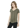 thumbnail image 1 of George Women's Drapey V-Neck Tee, 1 of 6