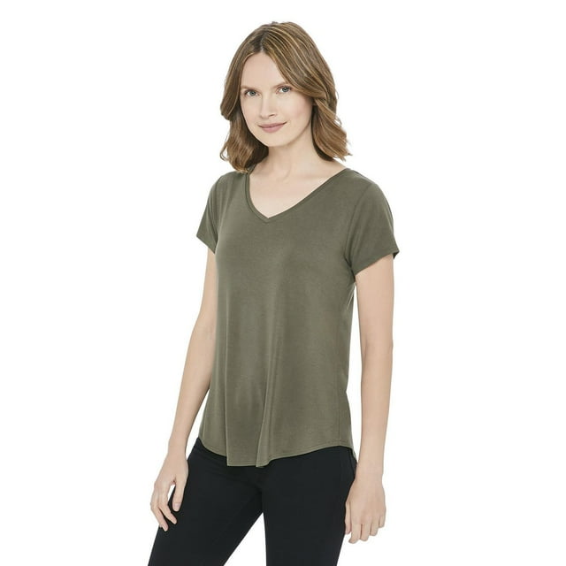 George Women's Drapey V-Neck Tee