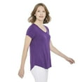 thumbnail image 2 of George Women's Drapey V-Neck Tee, 2 of 6