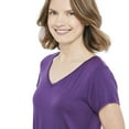 thumbnail image 4 of George Women's Drapey V-Neck Tee, 4 of 6