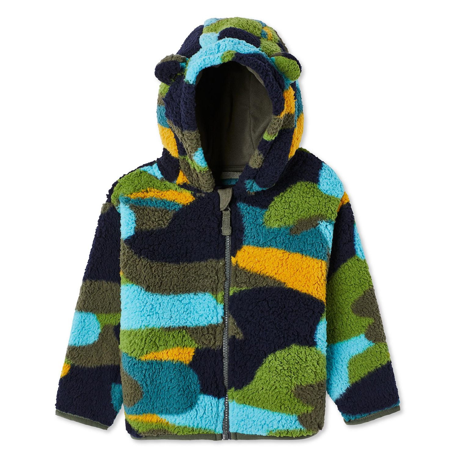 Manteau en molleton pelucheux George pour petits garçons Tailles 2T-5T
