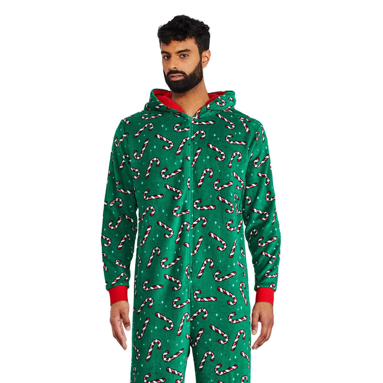 George Family Plush Candy Cane Printed Sleeper