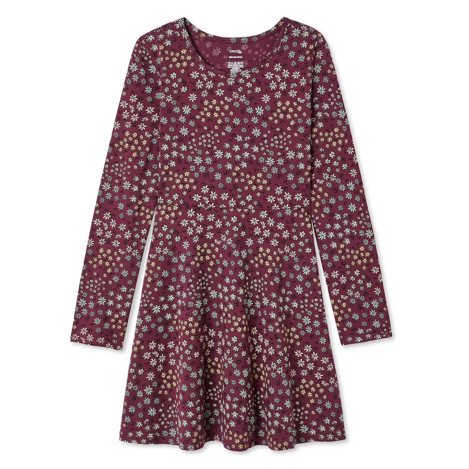 Robe patineuse à manches longues George pour filles