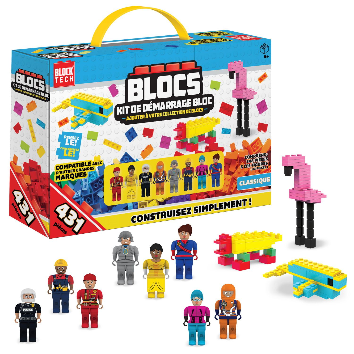 Block Starter Kit by Block Tech 431 Pieces Building Blocks Walmart