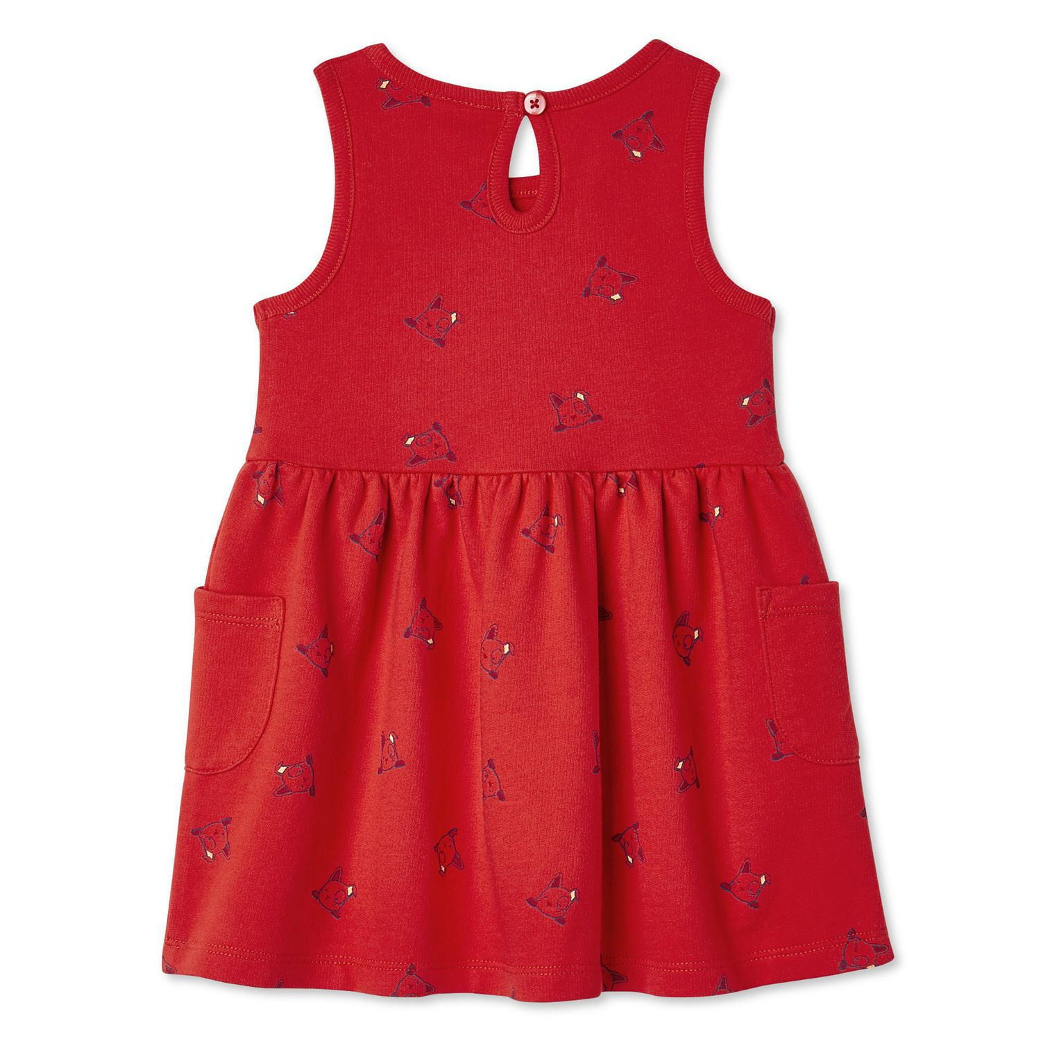 Love Ellen DeGeneres Baby Girls' Organic Cotton Crew Neckline Dress