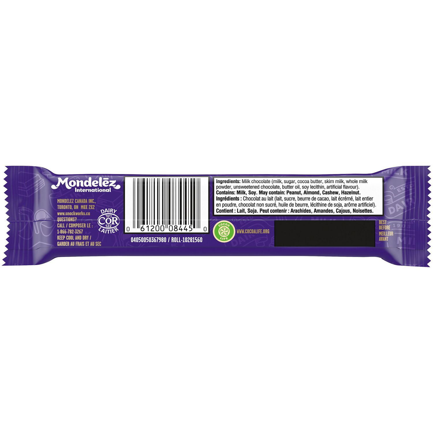 Cadbury Dairy Milk, Milk Chocolate, The Classic Creamy Taste, Chocolate Bar, 42 g, 42 g
