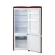 iio 7 Cu. pi. Réfrigérateur rétro avec congélateur inférieur en Rouge Vin – image 4 sur 9