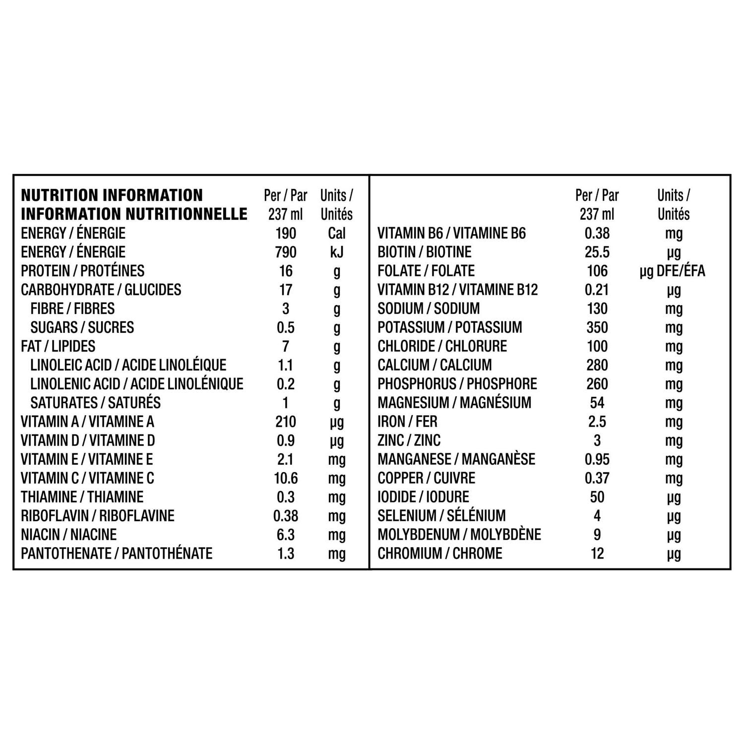 BOOST CarbSmart Chocolate, High Protein, Low Sugar, 24 Vitamins & Minerals, Nutritional Supplement, 16g Protein, 0.5g Sugar, Kosher, Gluten-free, Suitable For Diabetics, 6 x 237 ML