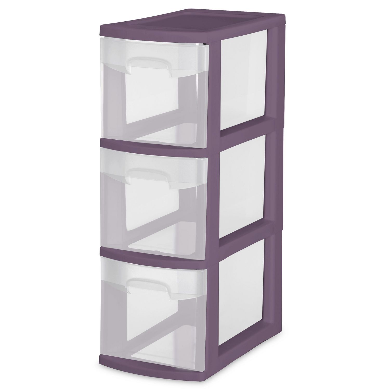 Sterilite 3 Drawer Narrow Tower Purple Walmart Canada