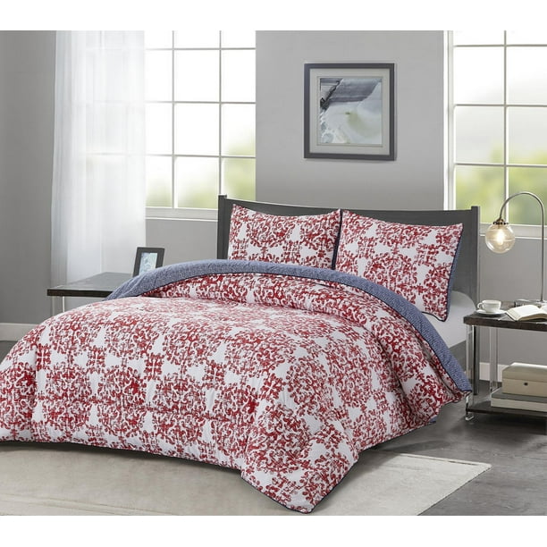 Chaps Comforter Set 2Piece Reversible Microfiber Comforter Sham Bedding Walmart.ca