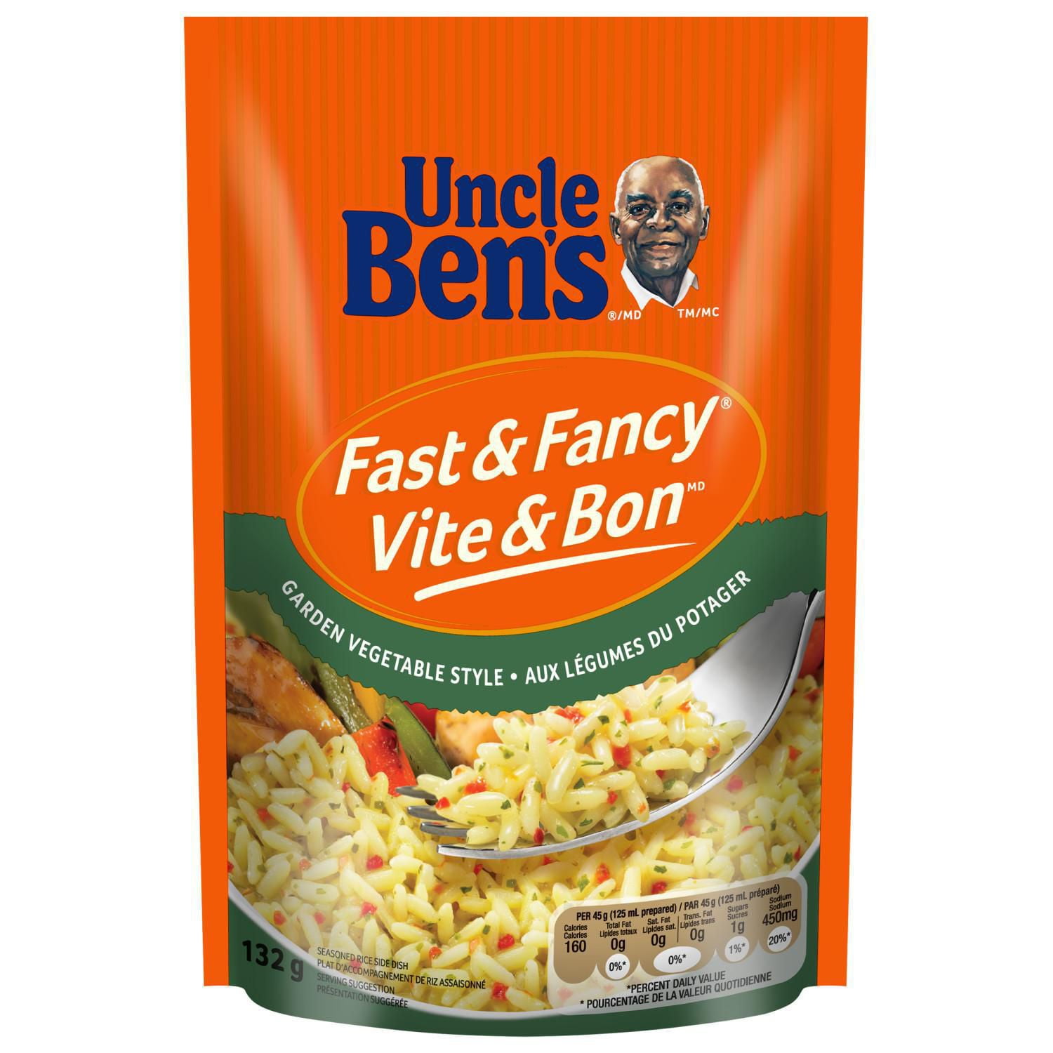 Riz aux légumes du potager Vite & Bon de marque Uncle Ben's, 132 g Walmart Canada Riz aux légumes du potager Vite & Bon de marque Uncle Ben's, 132 g Walmart Canada