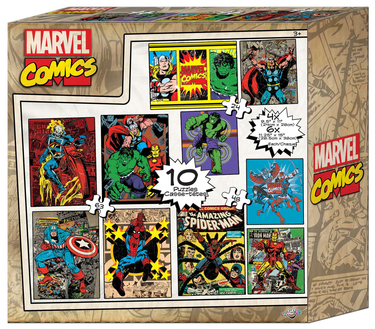 Marvel Comics Puzzles Pack of 10 Walmart Canada
