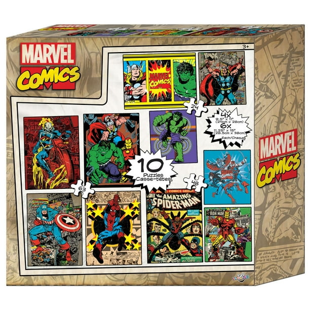 Marvel Comics Ensemble de 10 casse-tête